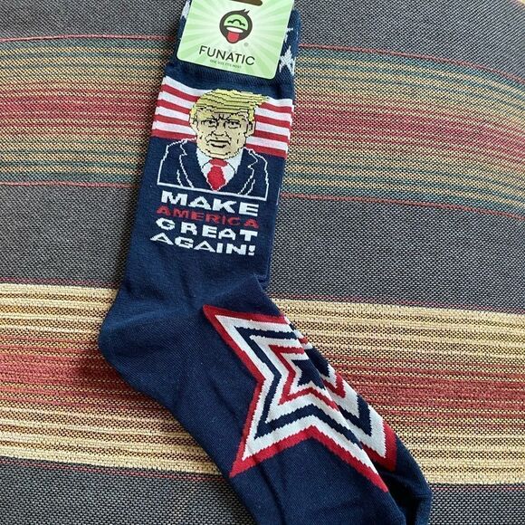 NWT make American great again Trump socks election GOP Republican political - Picture 1 of 8